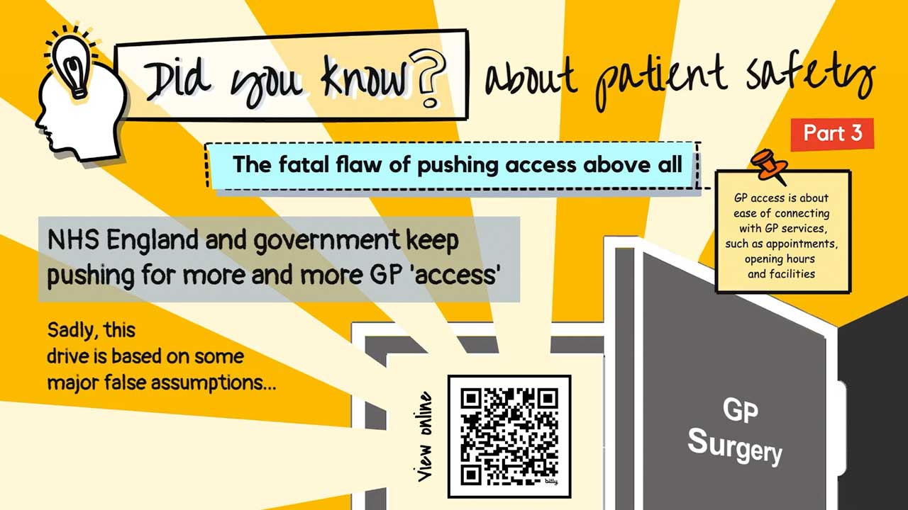 Did you know about patient safety? Part 3 - The fatal flaw of pushing access above all